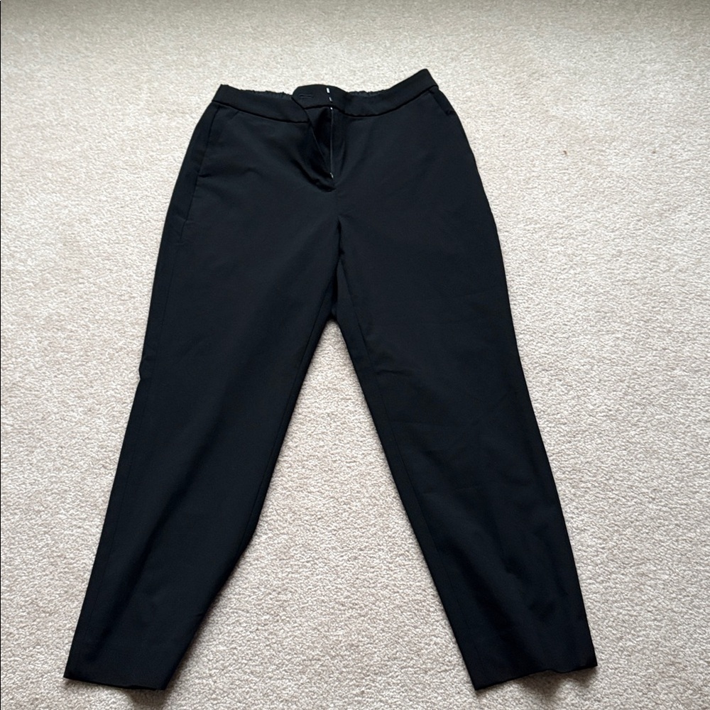 J. Crew Factory Classic Black Cropped Trousers